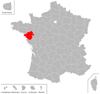Emplacement du département de Loire-Atlantique (44) en petit format