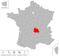 Emplacement du département du Puy-de-Dôme (63) en petit format
