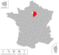 Emplacement du département de la Seine-et-Marne (77) en petit format