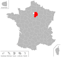 Emplacement du d�partement de la Seine-et-Marne (77) en petit format