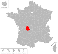 Emplacement du département de la Haute-Vienne (87) en petit format
