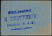 Bon pour 4 kg de Pain de la Boulangerie H.Thouvenin - Einville  (Meurthe-et-Moselle - 54) - face