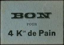 Bon pour 4 kg de Pain de la Boulangerie H.Thouvenin - Einville  (Meurthe-et-Moselle - 54) - dos