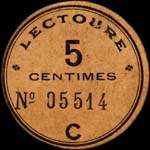 Bon de 5 centimes 1917 - série C - de Lectoure - dos