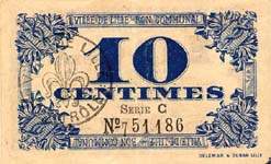 Bon de 10 centimes - s�rie C - Ville de Lille - Bon Communal - D�lib�ration du Conseil Municipal du 31 octobre 1917 - face