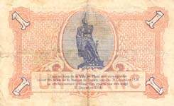 Bon de 1 franc - 27 d�cembre 1918 - Ville de Metz - dos
