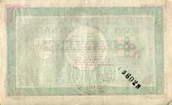 Billet des villes de Roubaix et de Tourcoing - 10 francs - quatorzi�me s�rie - 8060 - n�16023 - revers