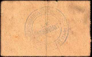 Bon de n�cessit� de la 13e R�gion - Prisonniers de Guerre - Cre Mlle N� 38 823 P. G. du 15 Mai 1916 - n� 11,371 - 1 franc - dos avec cachet