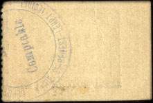 Bon de n�cessit� de la 13e R�gion - Prisonniers de Guerre - Cre Mlle N� 38 823 P. G. du 15 Mai 1916 - n� 41,692 - 1 franc (sans talon) - dos avec cachet