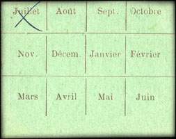 Bon pour 0 kg. 125 de Pain - Seris Alexis - Boulangerie - Syndicat D�partemental de la Boulangerie Ari�geoise - Tarascon-sur-Ari�ge (Ari�ge - 09) - dos