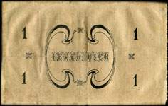 Bon Municipal de un franc - Commune du Verguier - D�lib�ration du Conseil Municipal du 14 juin 1915 - dos
