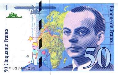 Billet de 50 francs SAINT-EXUPERY - De 1992 � 1999 - face