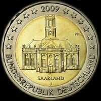 Allemagne 2009 - Sarre: Eglise Saint-Louis, Vieux Sarrebruck - 2 euro commémorative