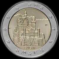 Allemagne 2012 - Bavière: Château de Neuschwanstein - 2 euro commémorative