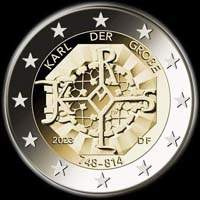 Allemagne 2023 - 1275 ans de la naissance de Charlemagne - 2 euro commmorative
