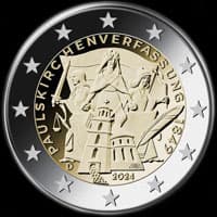 Allemagne 2024 - 175 ans de la constitution de la Paulskirche - 2 euro commmorative