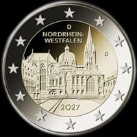 Allemagne 2027 - Nordrhein-Westfalen : Cathédrale d’Aix-la-Chapelle - 2 euro commémorative