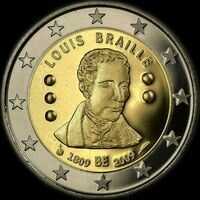 Belgique 2009 - 200 ans de Louis Braille - 2 euro commémorative