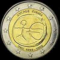 Chypre 2009 - 10 ans de l'UEM - 2 euro commémorative