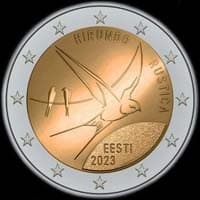 Estonie 2023 - Hirondelle Rustique - 2 euro commémorative