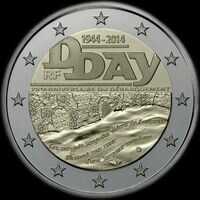 France 2014 - 70 ans du D-Day - 2 euro commémorative