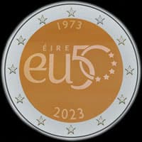 Irlande 2023 - 50 ans de l'adhsion  l'UE - 2 euro commmorative