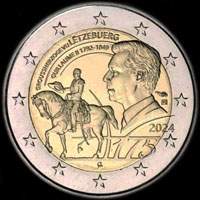 Luxembourg 2024 - 175 ans de la mort du Grand-Duc Guillaume II - 2 euro commmorative