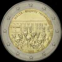 Malte 2012 - Droit à la Représentation Majoritaire en 1887 - 2 euro commémorative
