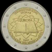 Pays-Bas 2007 - 50 ans du Traité de Rome - 2 euro commémorative