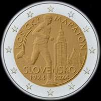 Slovaquie 2024 - 100 ans du marathon international de Košice - 2 euro commmorative