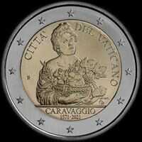 Vatican 2021 - 450 ans de la naissance du Caravage - 2 euro commémorative