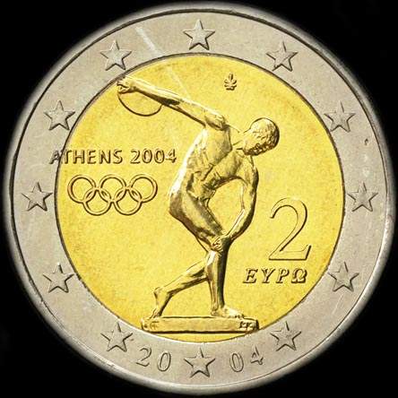 Gr�ce 2004 - Jeux Olympiques d'Et� � Ath�nes - 2 euro comm�morative