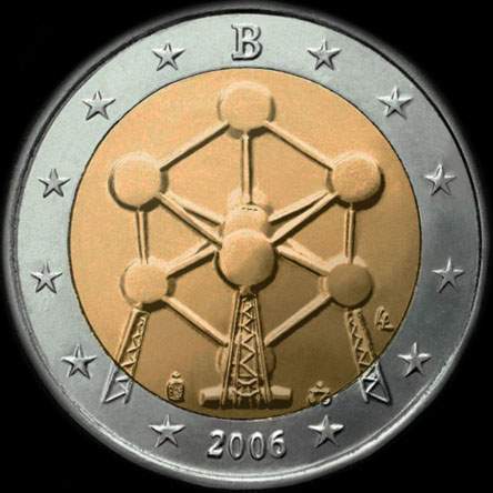 Belgique 2006 - Réouverture de l'Atomium de Bruxelles - 2 euro commémorative