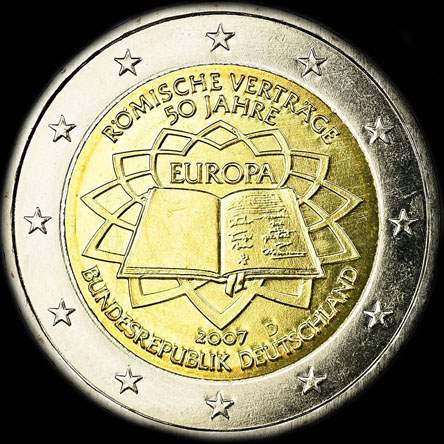 Allemagne 2007 - 50 ans du traité de Rome - 2 euro commémorative