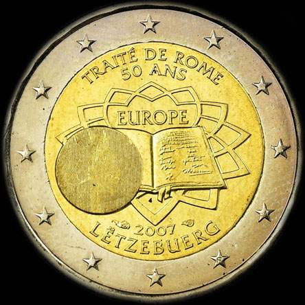 Luxembourg 2007 - 50 ans du Trait� de Rome - 2 euro comm�morative