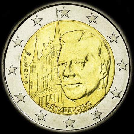 Luxembourg 2007 - Grand-Duc Henri - Palais Grand-Ducal - 2 euro comm�morative