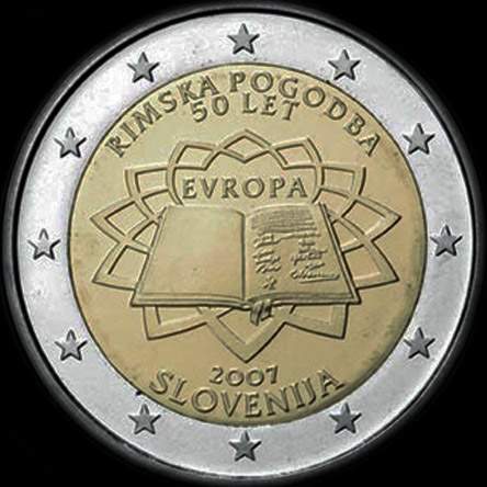 Slovénie 2007 - 50 ans du Traité de Rome - 2 euro commémorative