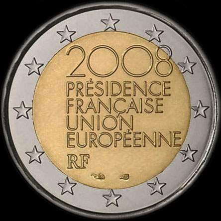 France 2008 - Pr�sidence Fran�aise de l'UE - 2 euro comm�morative