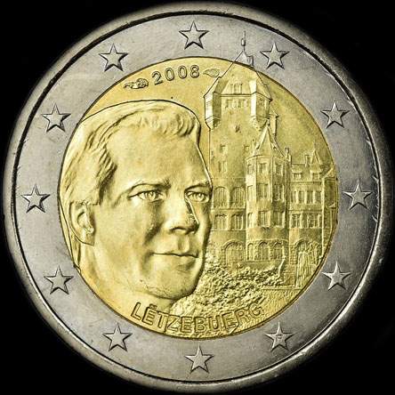 Luxembourg 2008 - Le Grand-Duc Henri et le Ch�teau de Berg (r�sidence officielle) - 2 euro comm�morative