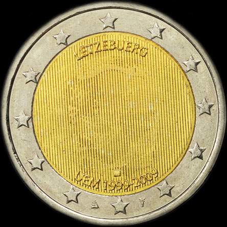 Luxembourg 2009 - 10 ans de l'UEM - 2 euro comm�morative