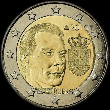 Luxembourg 2010 - Armoiries du Grand-Duc Henri - 2 euro comm�morative