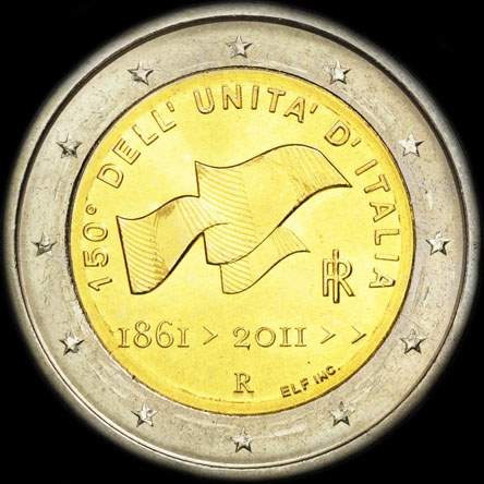 Italie 2011 - 150 ans de l'Unit� Italienne - 2 euro comm�morative