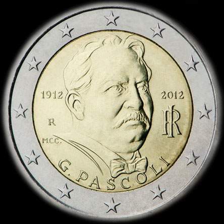 Italie 2012 - 100 ans de la mort de Giovanni Pascoli - 2 euro comm�morative