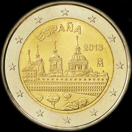 Espagne 2013 - El Escorial de San Lorenzo - H�ritage Mondial de l'Unesco - 2 euro comm�morative