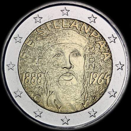 Finlande 2013 - 125 ans de Frans Eemil Sillanp�� - 2 euro comm�morative
