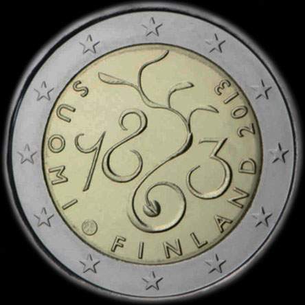 Finlande 2013 - 150 ans du Parlement de 1863 - 2 euro comm�morative