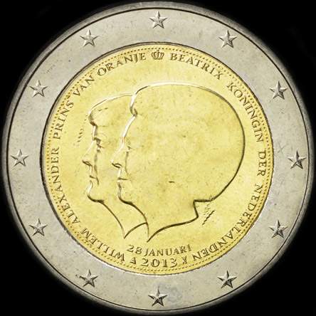 Pays-Bas 2013 - Abdication de la Reine Béatrix - 2 euro commémorative