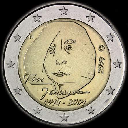 Finlande 2014 - 100 ans de Tove Marika Jansson - 2 euro comm�morative