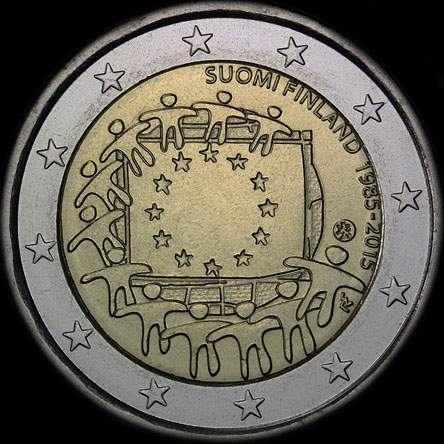 Finlande 2015 - 30 ans du Drapeau de l'UE - 2 euro comm�morative
