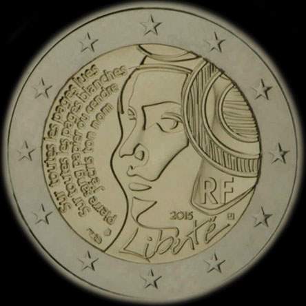 France 2015 - 225 ans de la F�te de la F�d�ration - 2 euro comm�morative